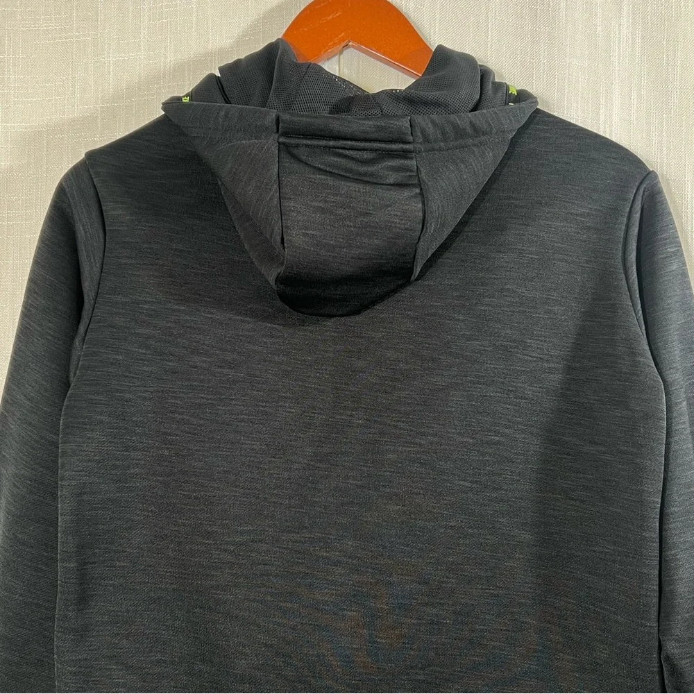 Nike Dri Fit Just Do It Training Hoodie Sweatshirt Size Small Heathered Black - Picture 9 of 11